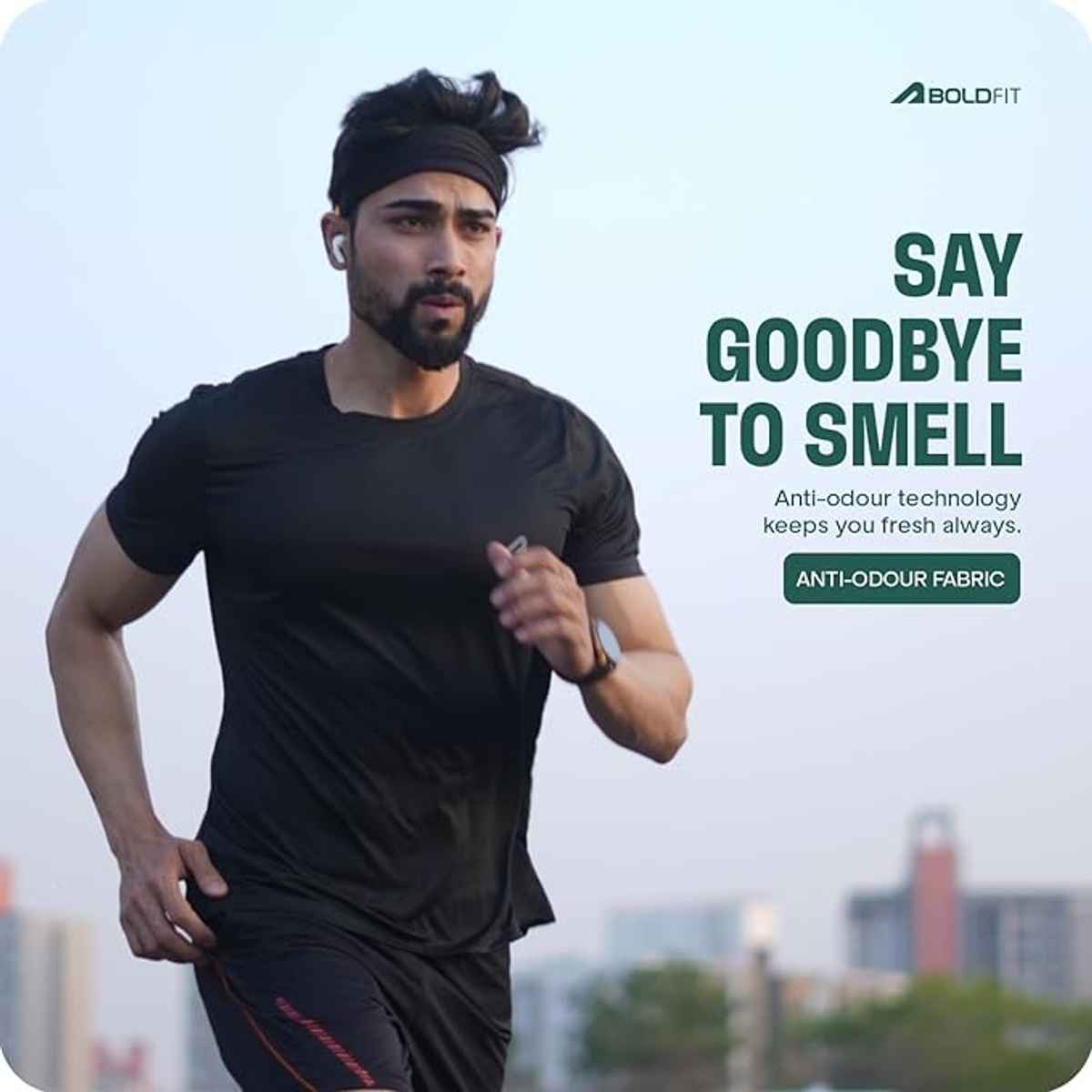 Boldfit Men's Sports T-shirt Quick Dry Fit Gym Casual Wear Running | Black - S