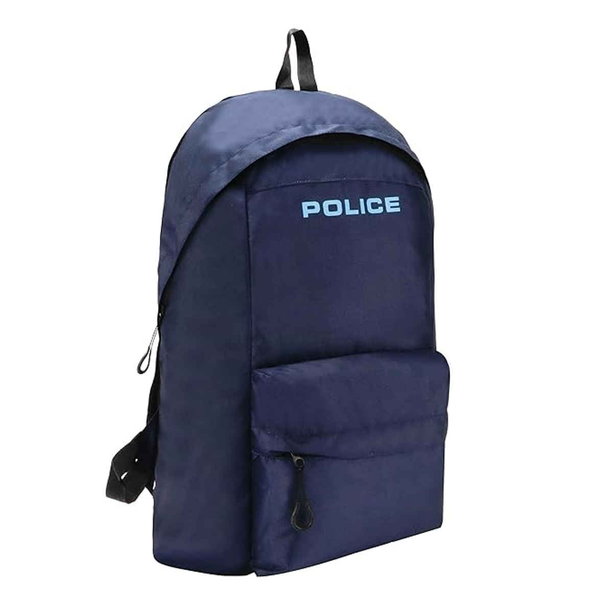 Police Unisex Brand Logo Nylon 15.6 L Laptop Backpack | Navy - 15.6 Inches