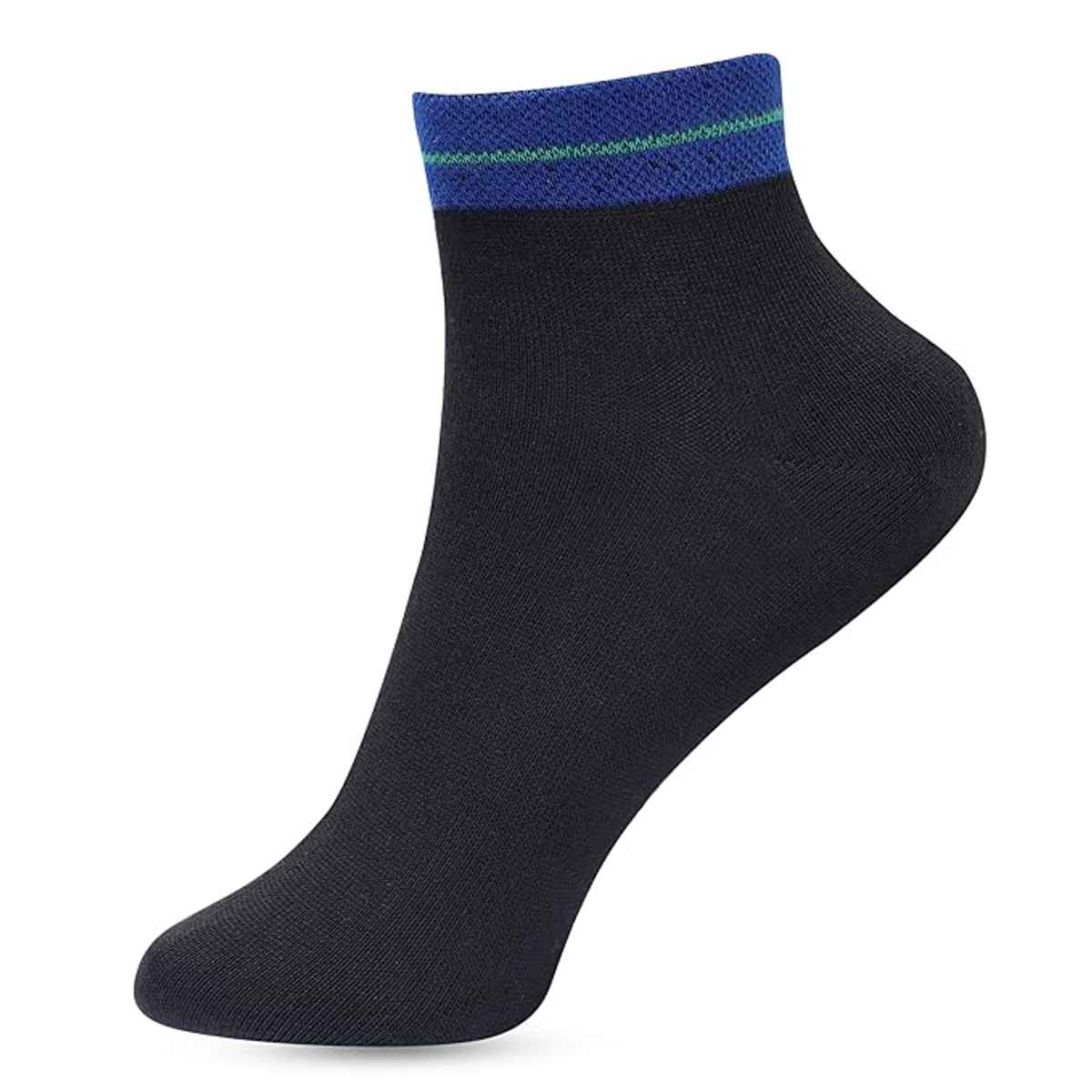 Luxrio Men's Solid Ankle Length Cotton Socks | SCK-5-3-PK-ANKL | Multicolour - Free Size