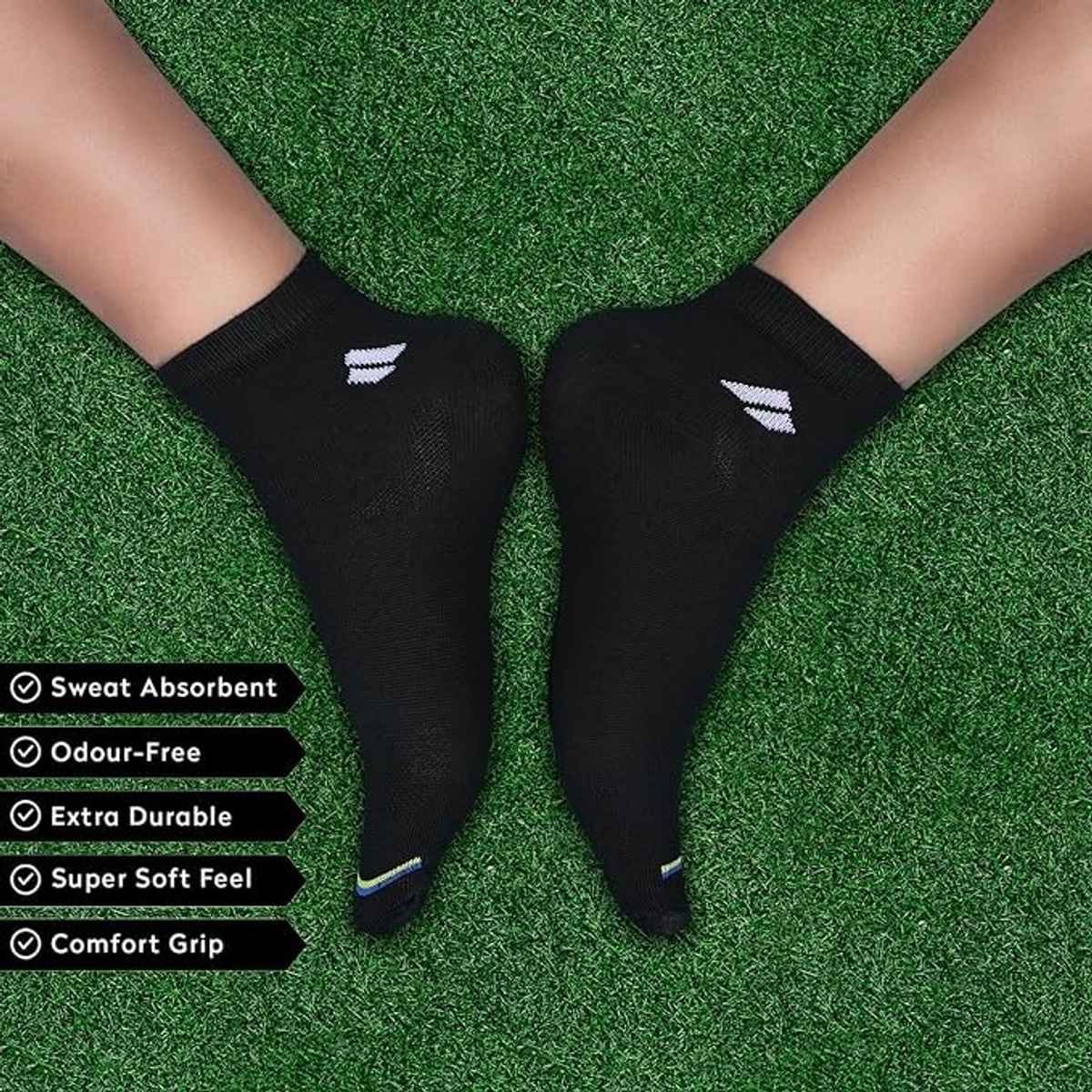 Sjeware Unisex Solid 80% Cotton, 19% Polyester, and 1% Elastane Ankle Socks | Assorted - One Size