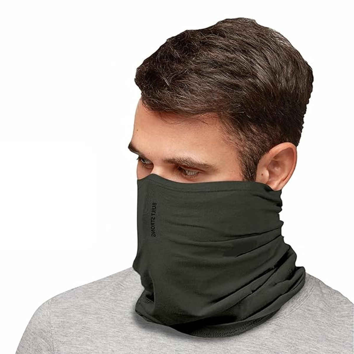Xtrim Bamboo Bandana Face Mask for Dust & UV Protection, Comfort Fit, Breathable, Odour-Free | Khaki