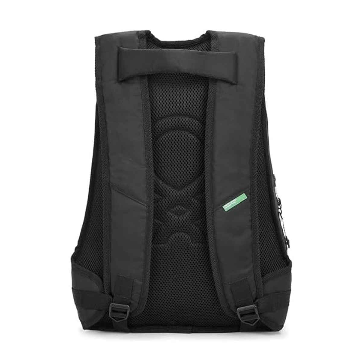 United Colors Of Benetton Unisex Logo Polyester 30 L Laptop Backpack | Black - M
