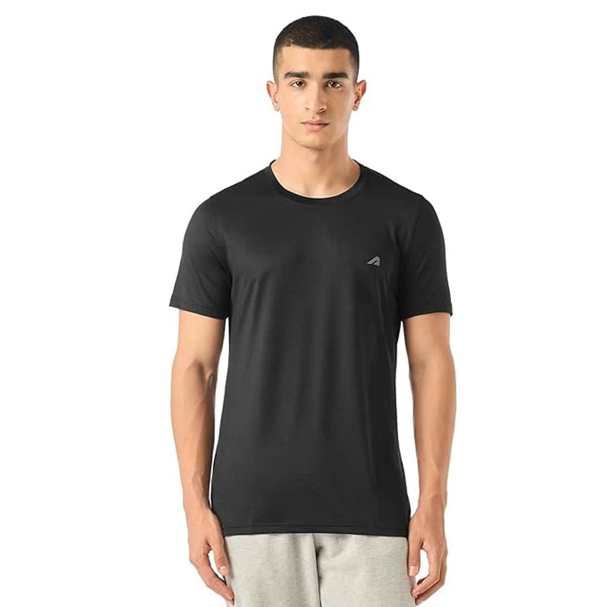 Boldfit Men's Sports T-shirt Quick Dry Fit Gym Casual Wear Running | Black - S