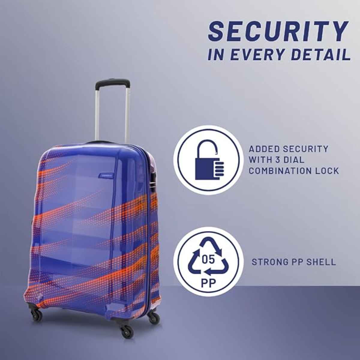 Aristocrat Unisex ABS 30 L Telescopic Hard Luggage Trolley Bag | Firecracker - 56 cm