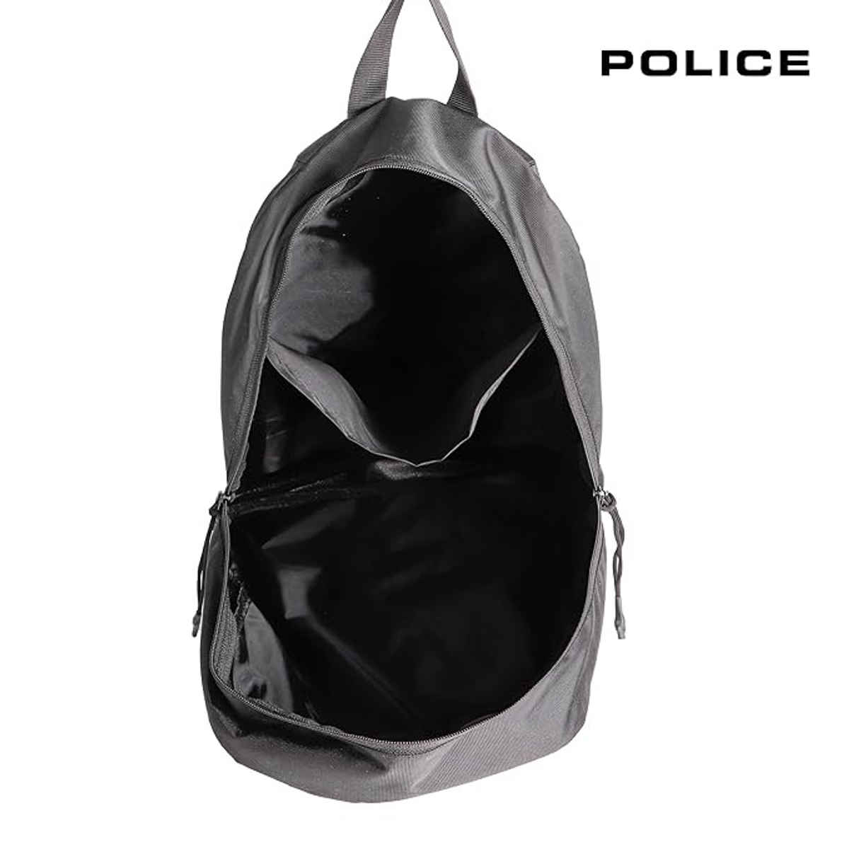 Police Men's Graphic Nylon 15 L Top Handle Laptop Backpack | Black - 15.6 Inches