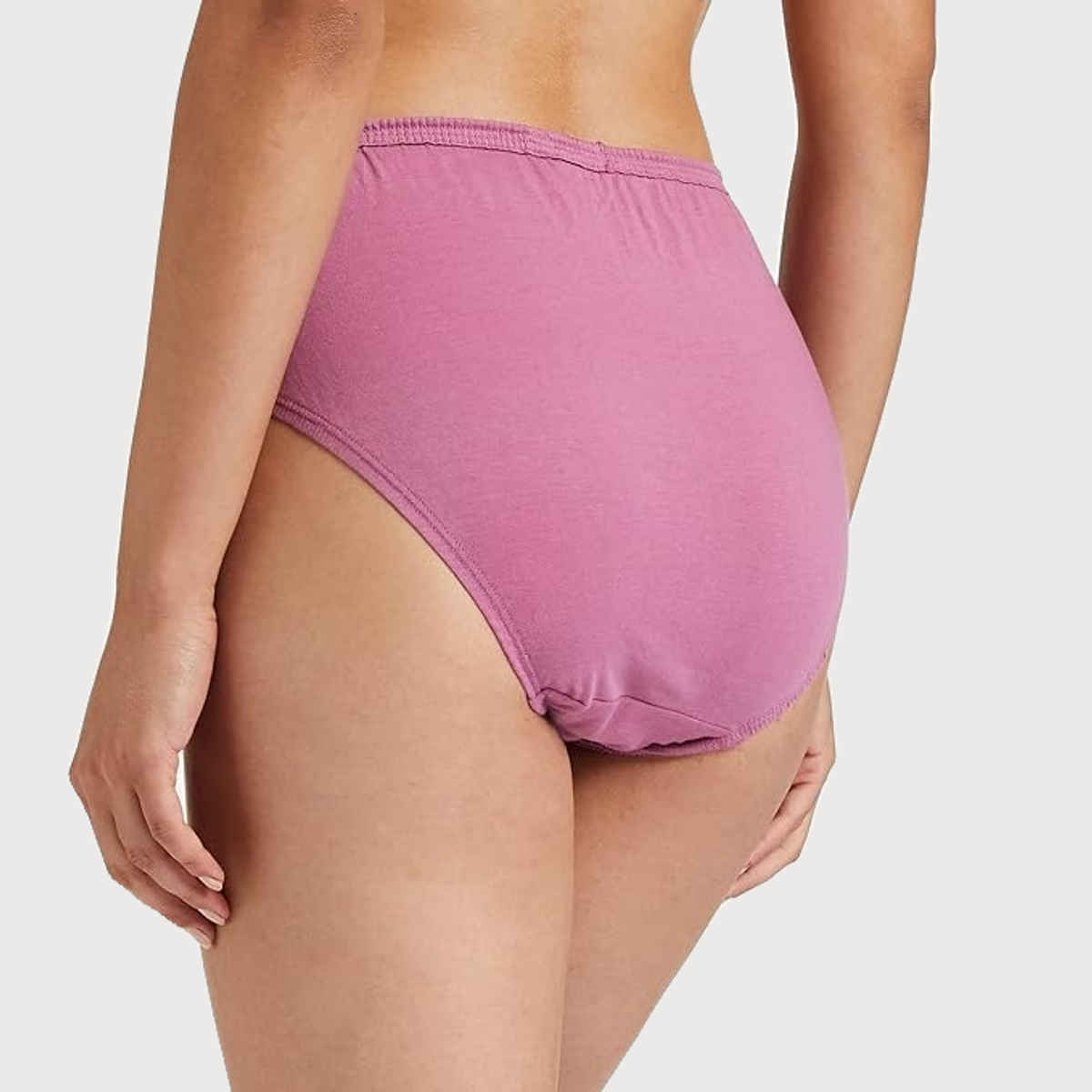 Van Heusen Women Cotton Light Assorted Solid Full Coverage Hipster Panty | Pack of 3 - M