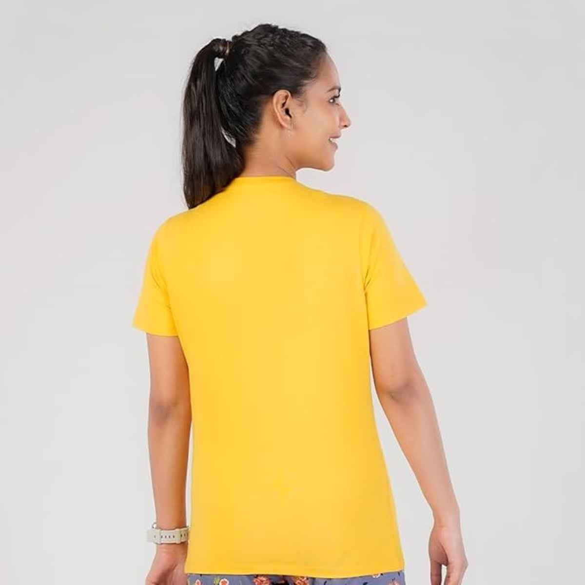 Rupa Colors Playsure T-shirt - Mustard | Printed | L