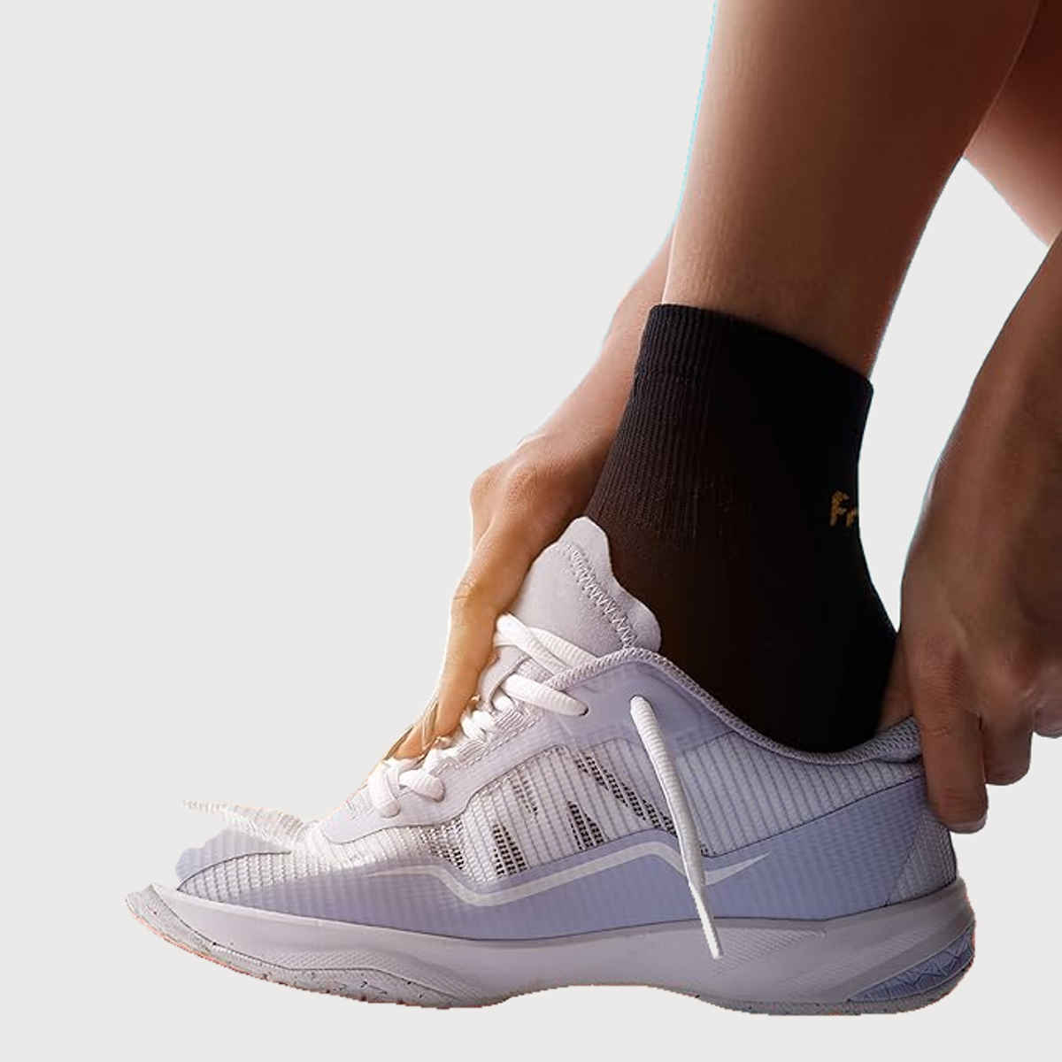 Frido Active Socks For Men and Women | Quarter Length | Core Black Color | UK 10-13 - 1 pc