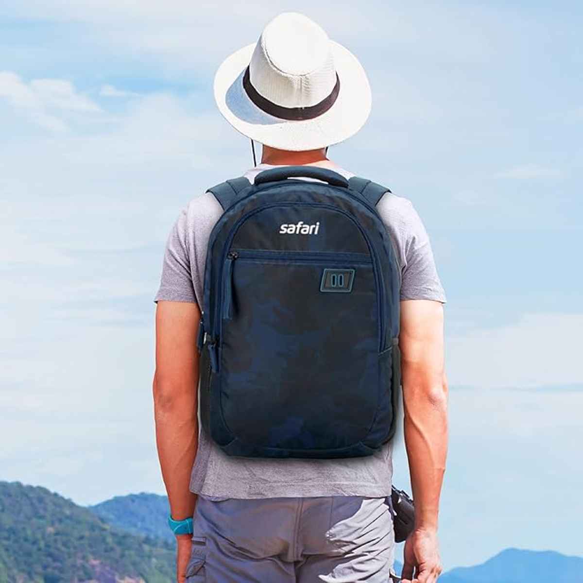 Safari Unisex Polyester 30 L Laptop Bag | Blue