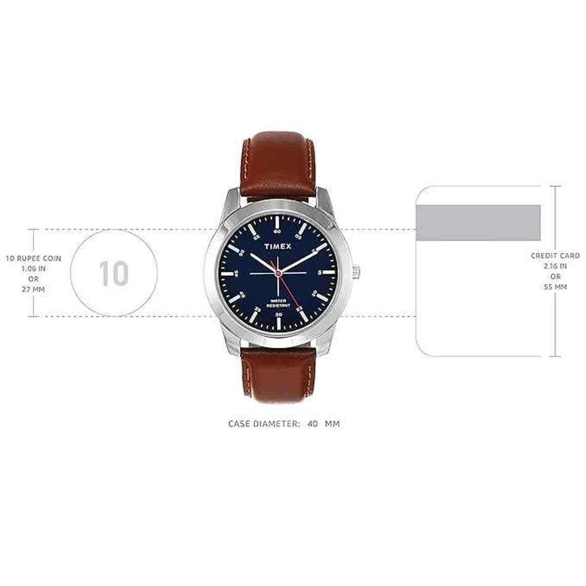 TIMEX Men's Round Dial Analog Watch | TW00ZR262E | Blue & Brown