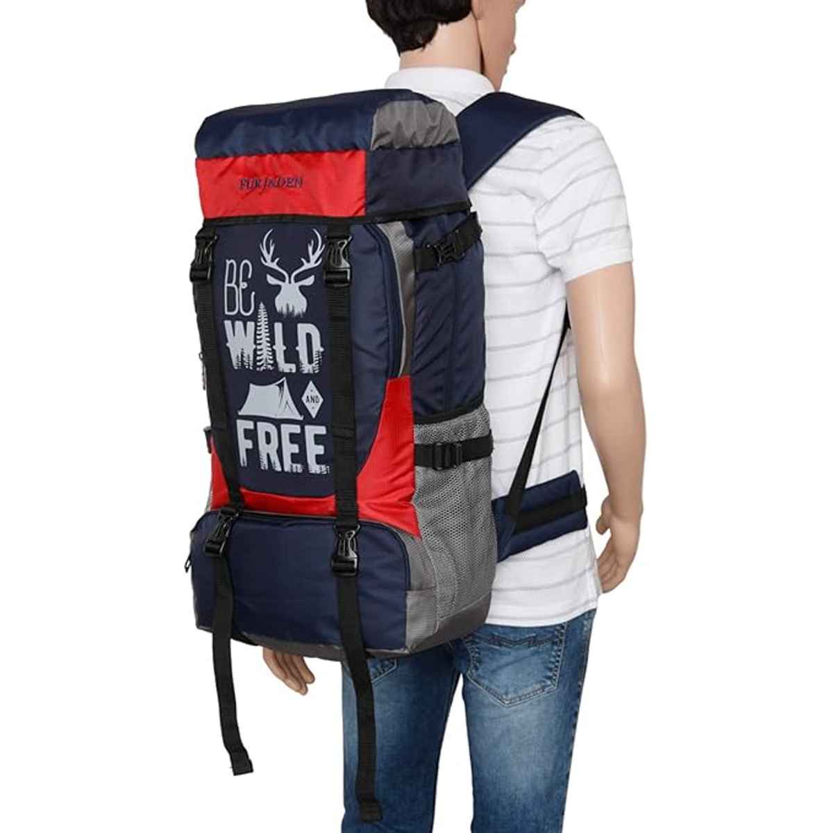 Fur Jaden 53 L Rucksack Travel Backpack Bag for Trekking, Hiking with Shoe Compartment