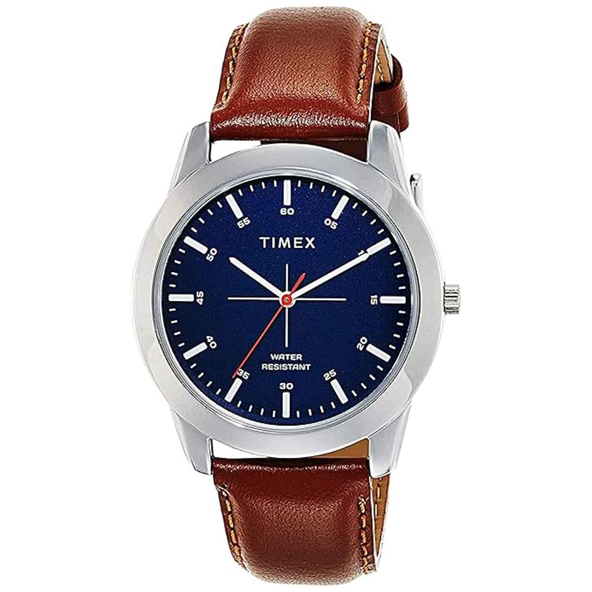 TIMEX Men's Round Dial Analog Watch | TW00ZR262E | Blue & Brown