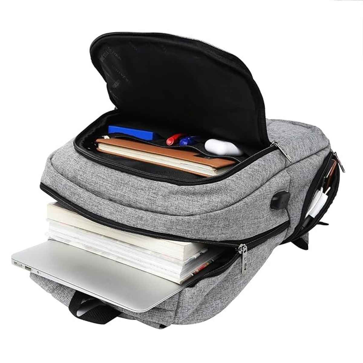 Fur Jaden Unisex PU 24 L Laptop Bag | Grey