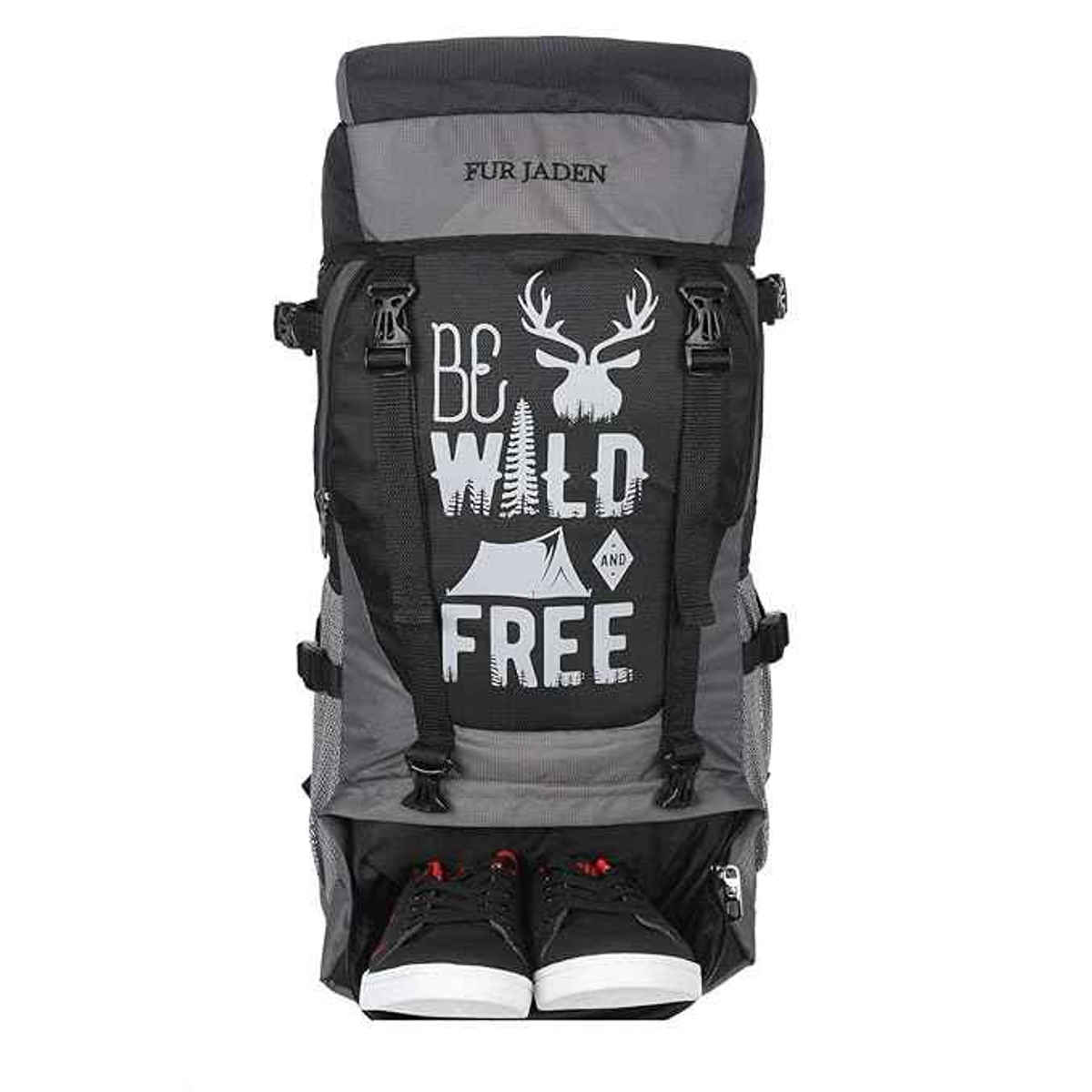 Fur Jaden 53 LTR Rucksack Travel Backpack Bag for Trekking, Hiking with Shoe Compartment