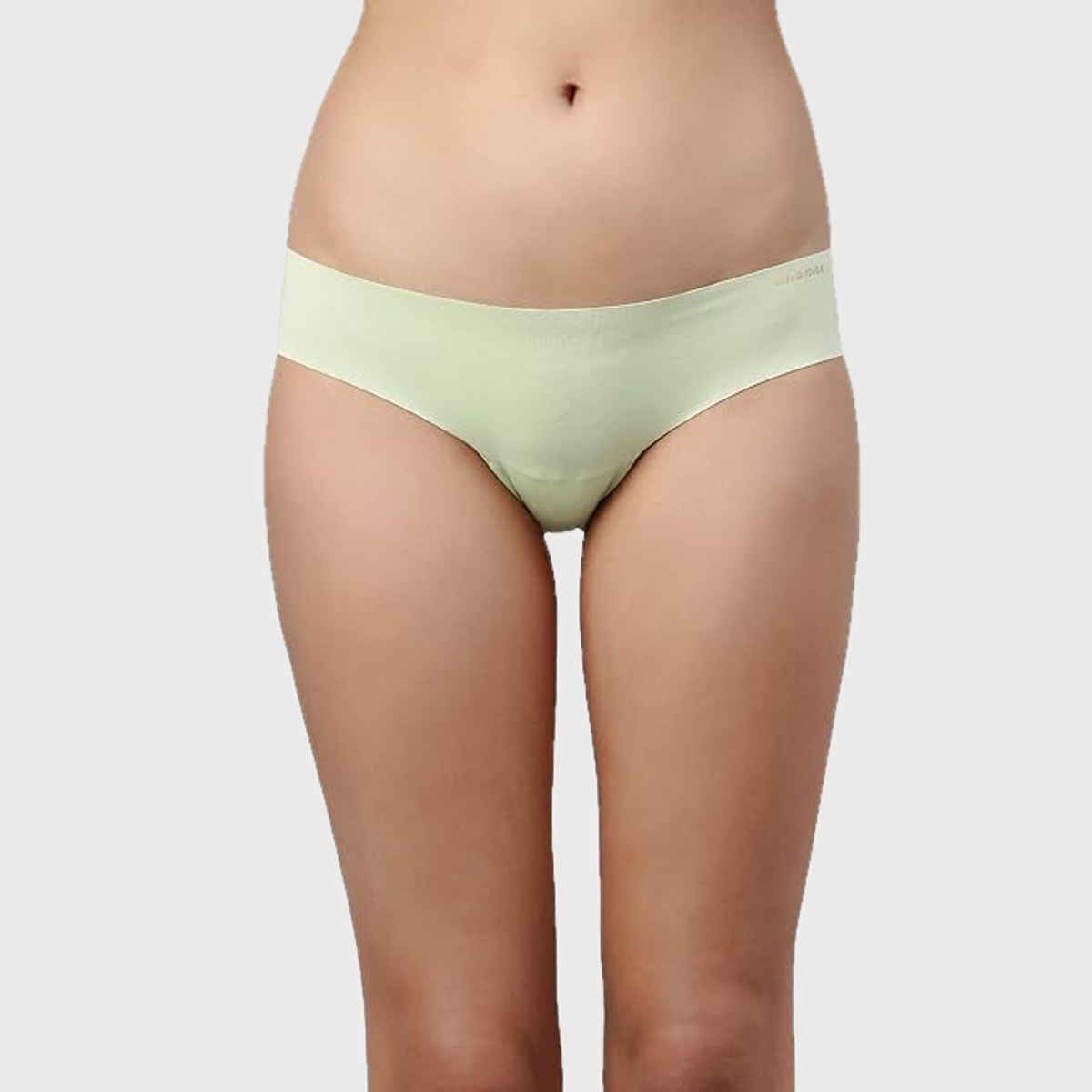 Enamor Women's PH40 Cotton Crotch Hipster Panty|Mid Waist|Sweat Wicking | Green Pear-L