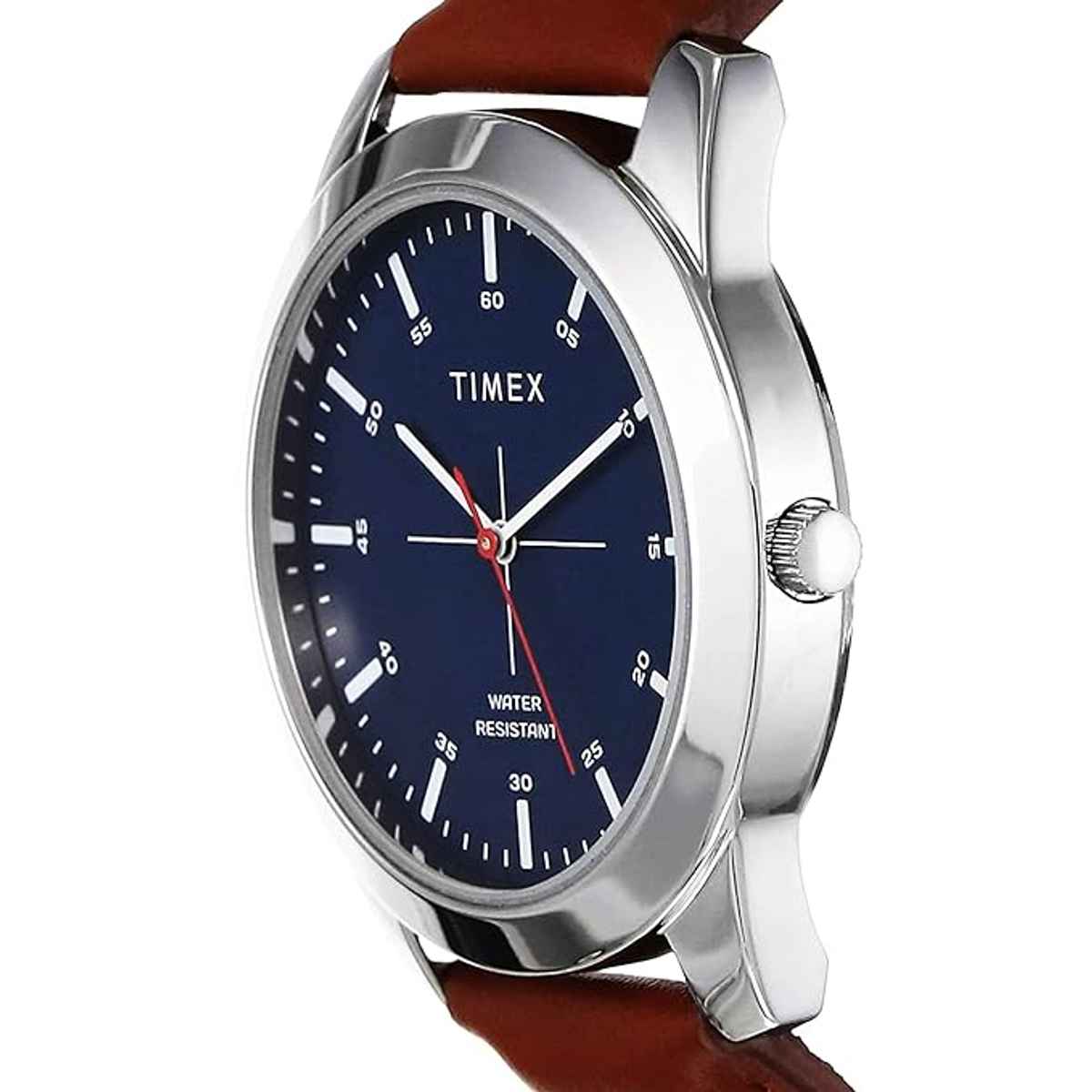 TIMEX Men's Round Dial Analog Watch | TW00ZR262E | Blue & Brown