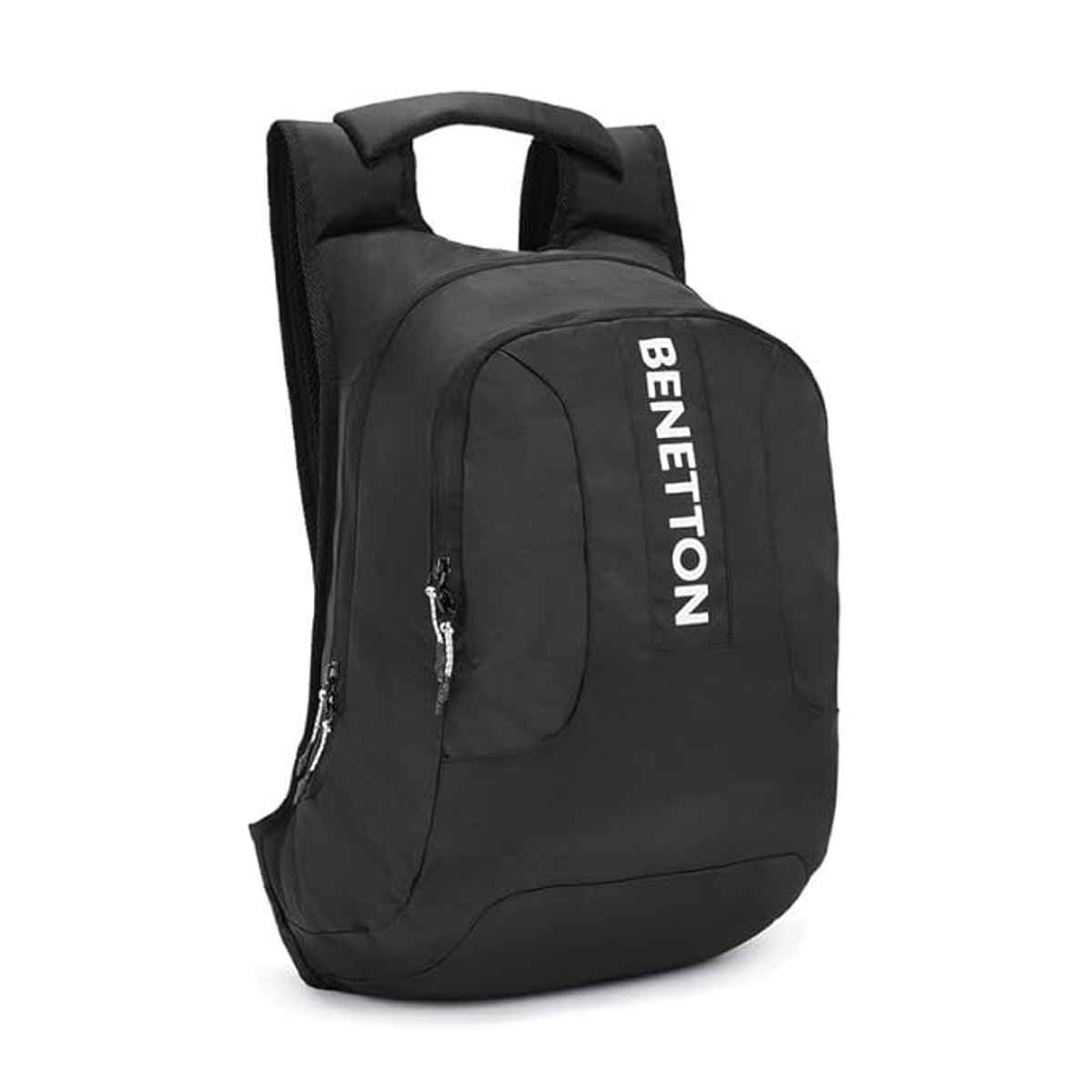 United Colors Of Benetton Unisex Logo Polyester 30 L Laptop Backpack | Black - M