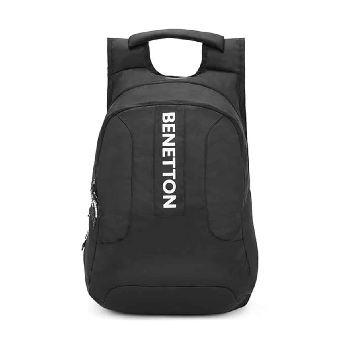 United Colors Of Benetton Unisex Logo Polyester 30 L Laptop Backpack | Black - M