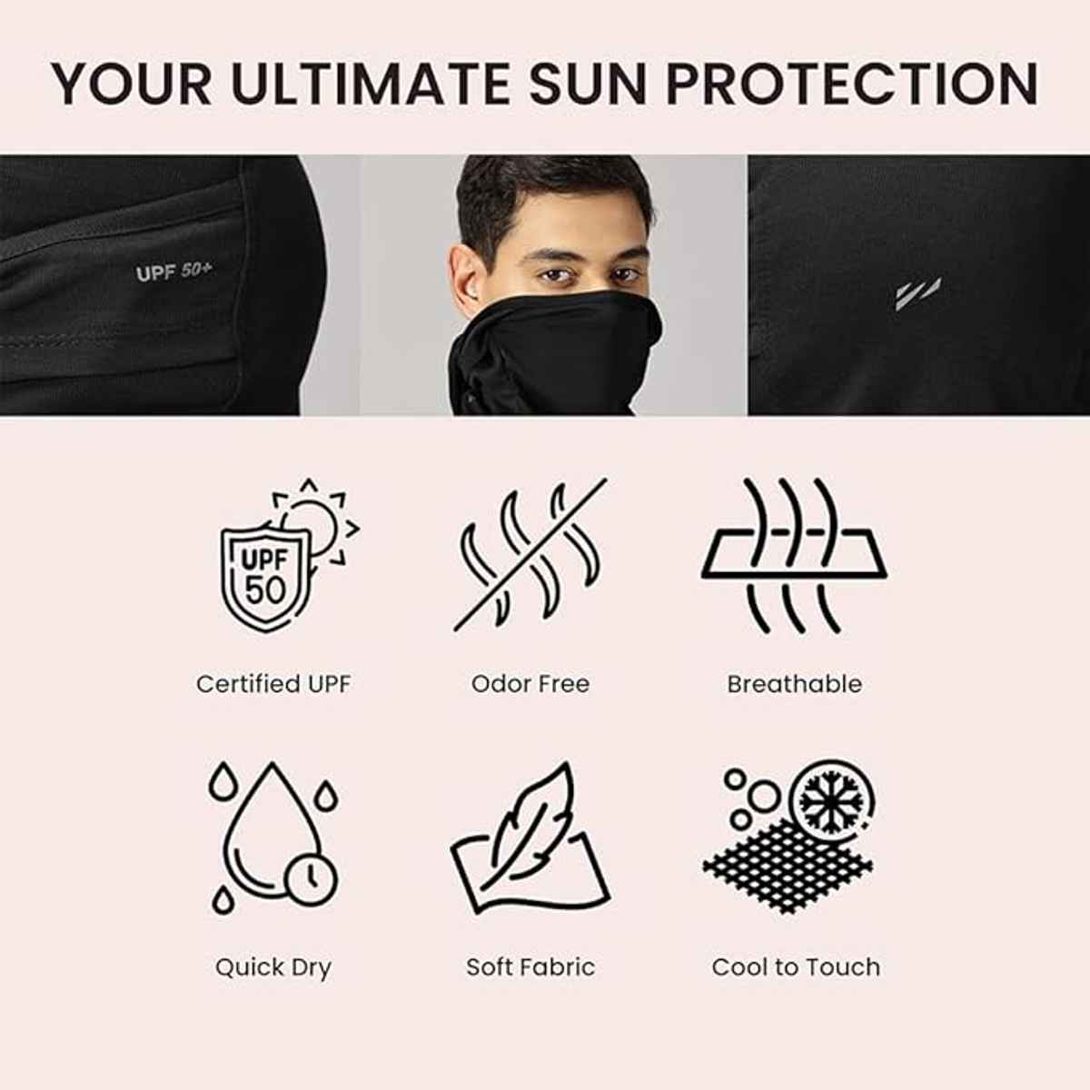 Blue Tyga Men's Sunscreen Face Mask Combo | Black, Charcoal, Navy