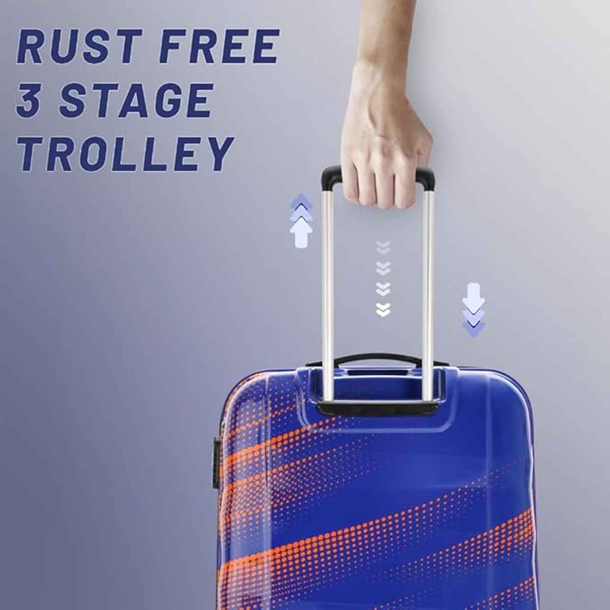 Aristocrat Unisex ABS 30 L Telescopic Hard Luggage Trolley Bag | Firecracker - 56 cm