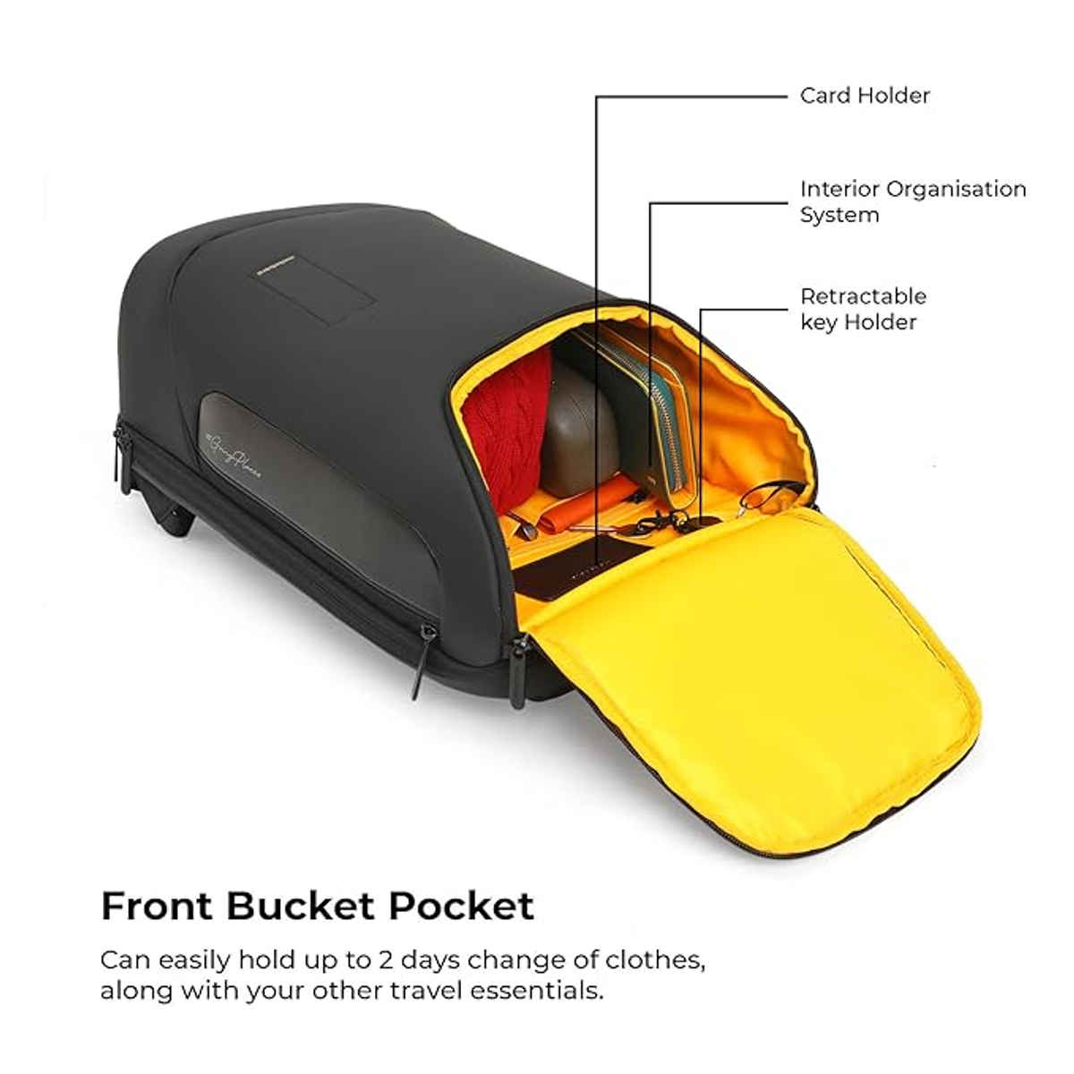 Mokobara Unisex Solid Polyester 30 L Silicon Grab Handle Backpack | Grey - 16 Inches (1pc) & One8 Men'S Cotton Ankle Length Socks | Multicolour - Free Size (1pc) Combo