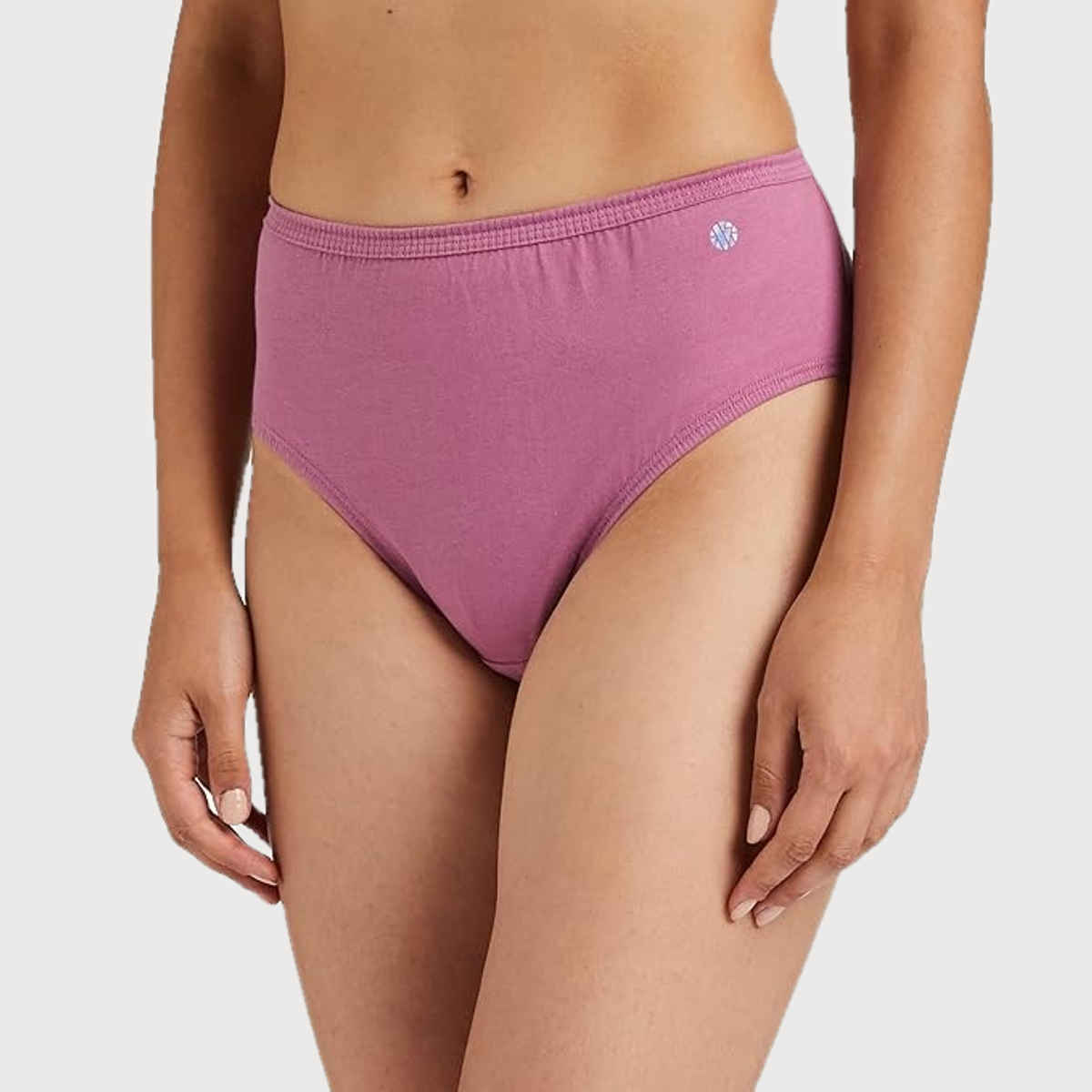 Van Heusen Women Cotton Light Assorted Solid Full Coverage Hipster Panty | Pack of 3 -L