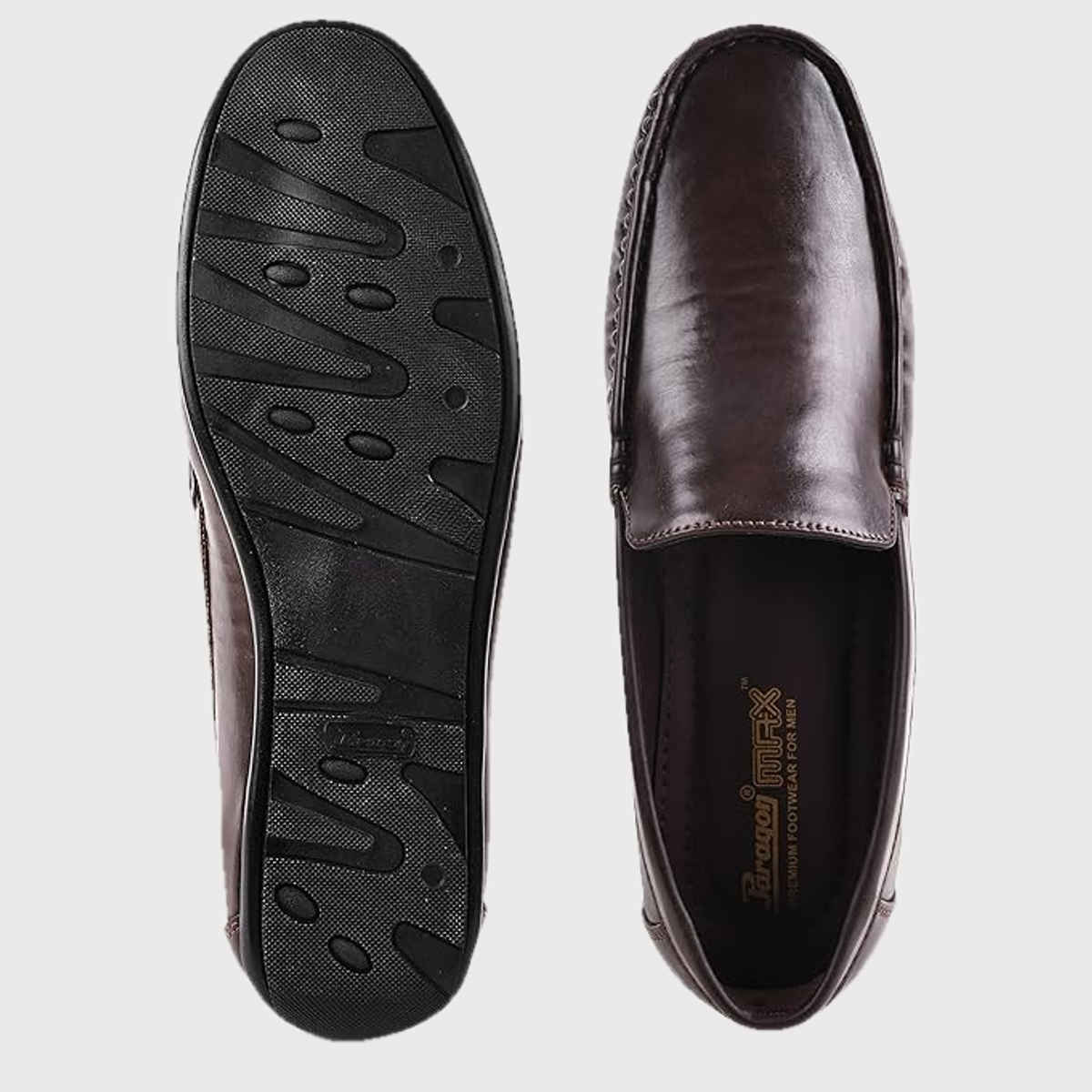 Paragon Men's Brown Pvc Formal Shoes K11234G UK 7