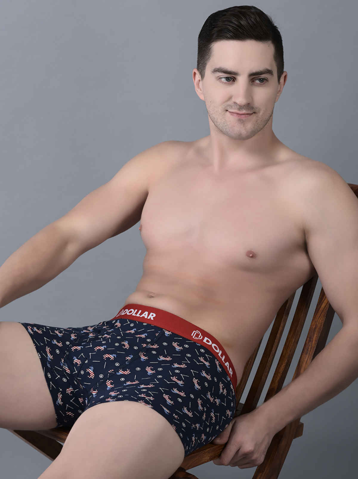 Dollar Bigboss Men's Combed Cotton Printed Trunk | Pack Of 2 | Assorted - M