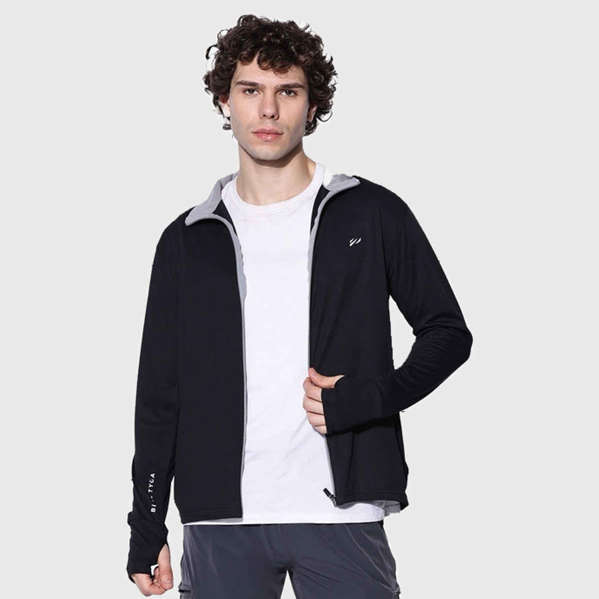 Blue Tyga Men's Sunscreen Jacket - Sje0001 | Black | S