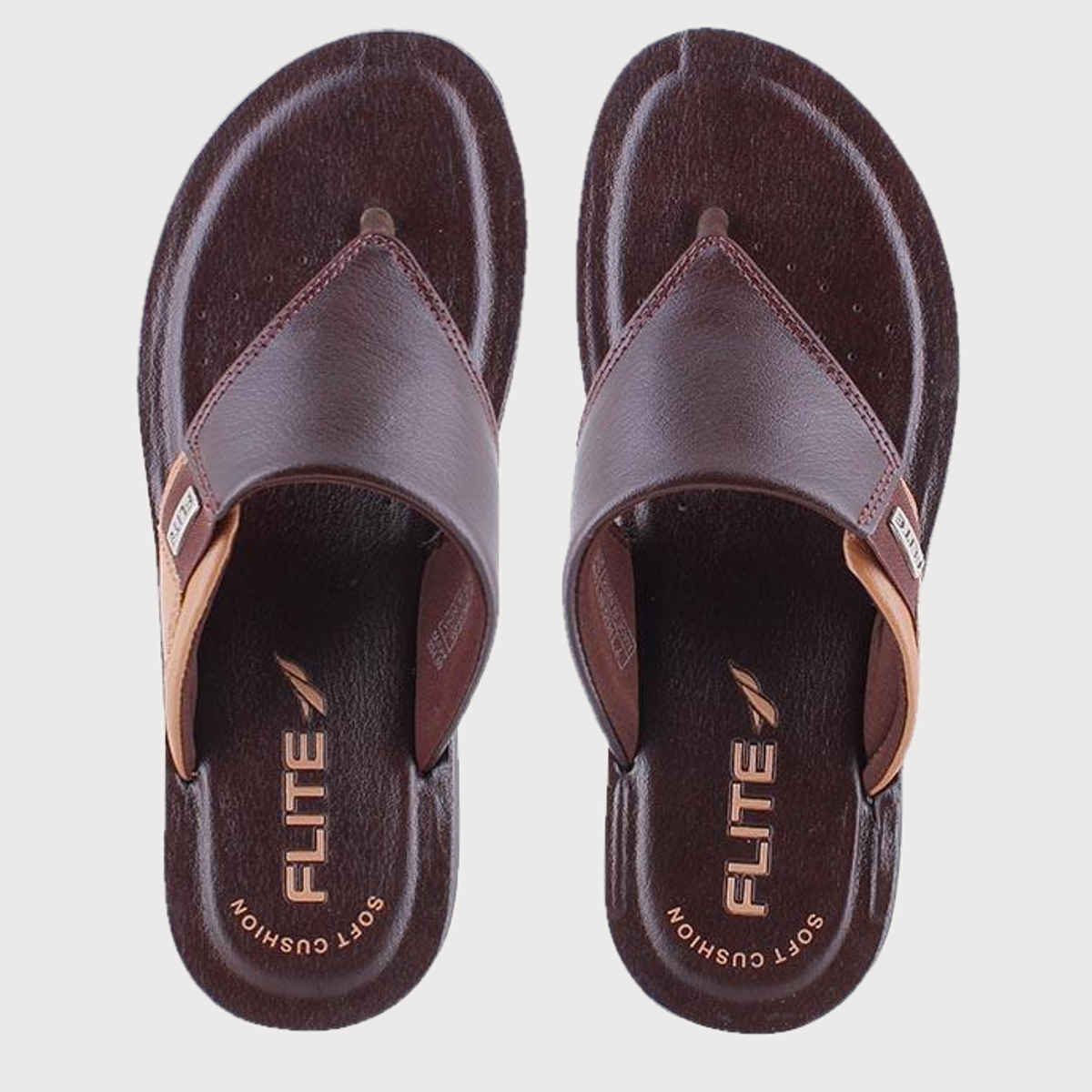 Flite Men's PUG-96 Slippers | Dark Brown | 7 UK