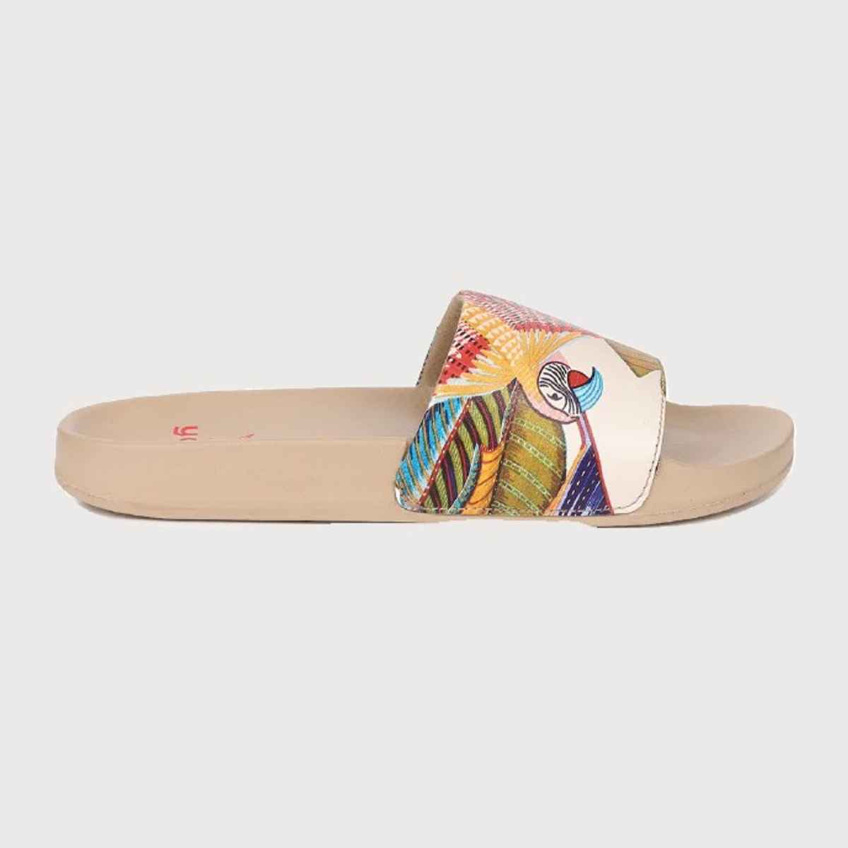 Yoho Women Sliders Tropica | Cream | UK 6