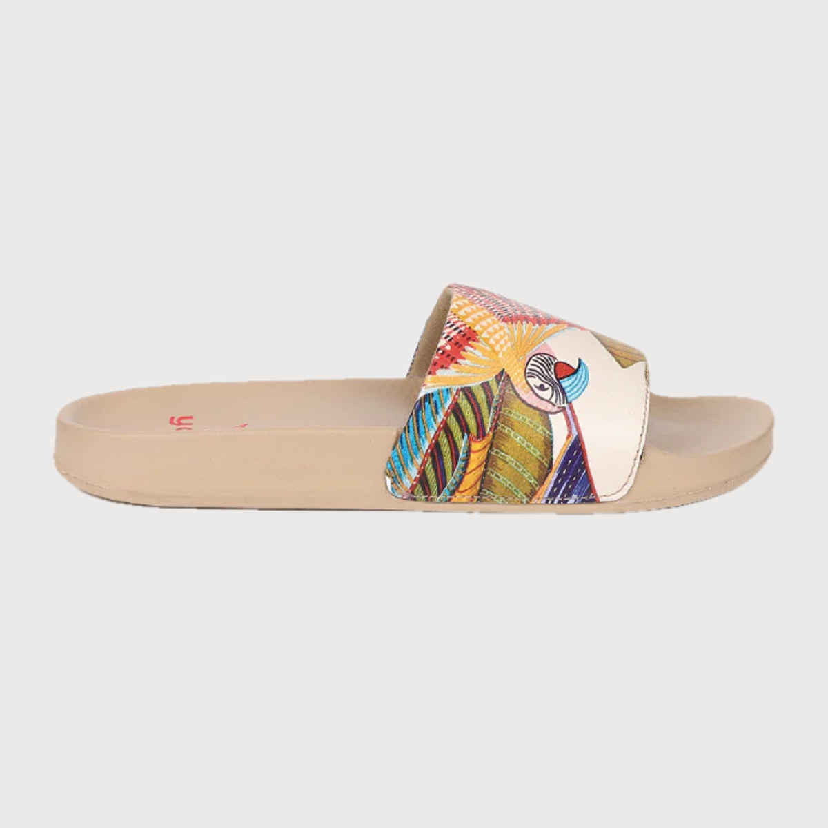 Yoho Women Sliders Tropica | Cream | UK 5