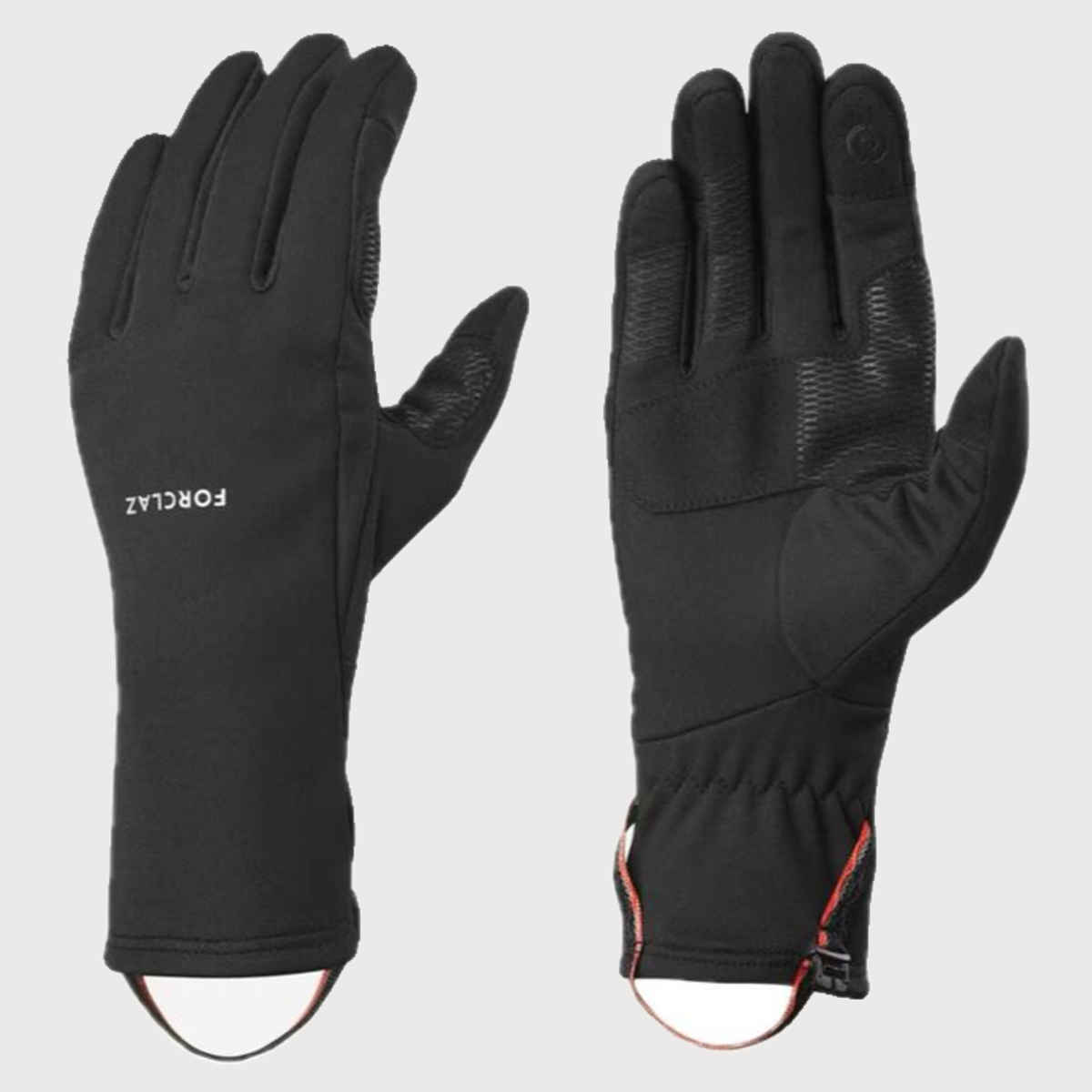 Decathlon | Forclaz Unisex Solid Polyester Winter Gloves | Black - S