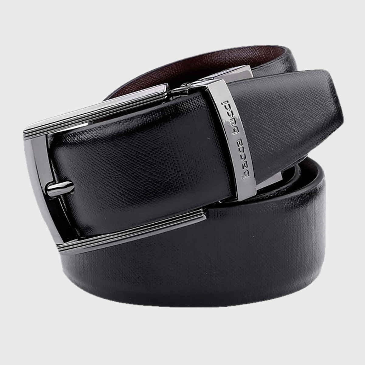 Bacca Bucci Auto Reversible Dress Belt With Genuine Leather Black and Brown Waist | 40