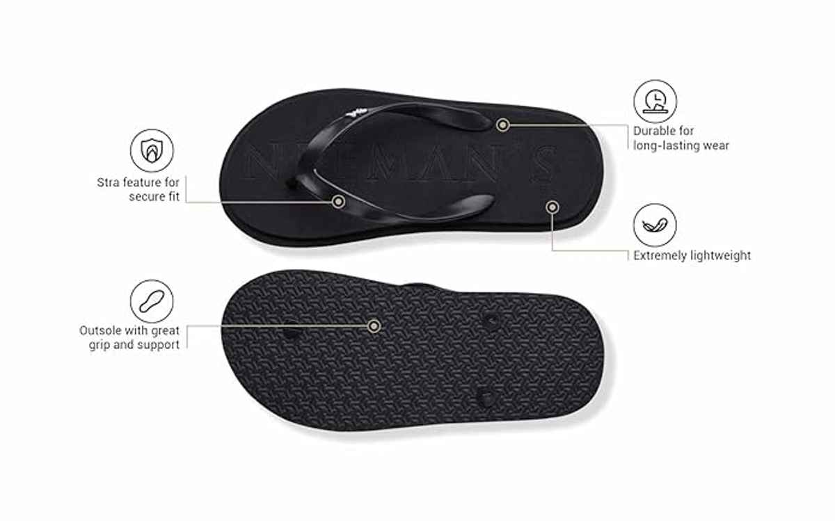 Neemans Unisex Eco Classic Slippers | Black - UK 11