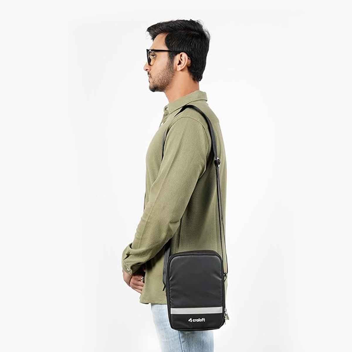 Craloft Premium 9 Inch Mini Side Sling Bag for Men and Women, Small Crossbody Travel Bags (S5)