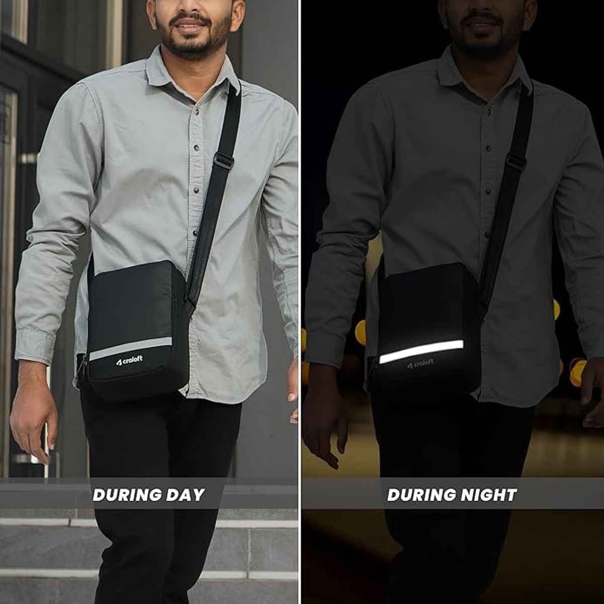 Craloft Premium 9 Inch Mini Side Sling Bag for Men and Women, Small Crossbody Travel Bags (S5)