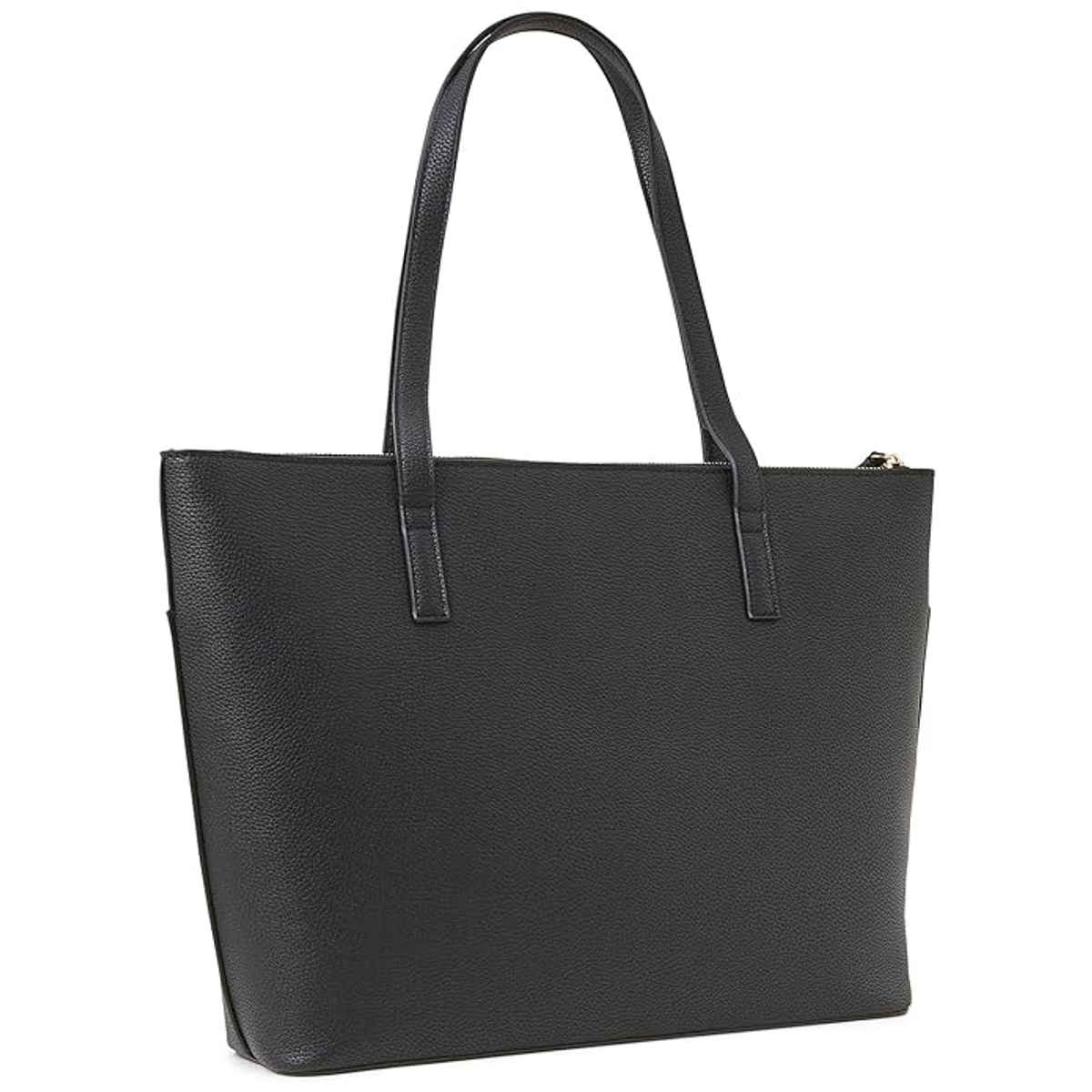 Accessorize London Women's Classic Front Pocket Tote Bag | Black