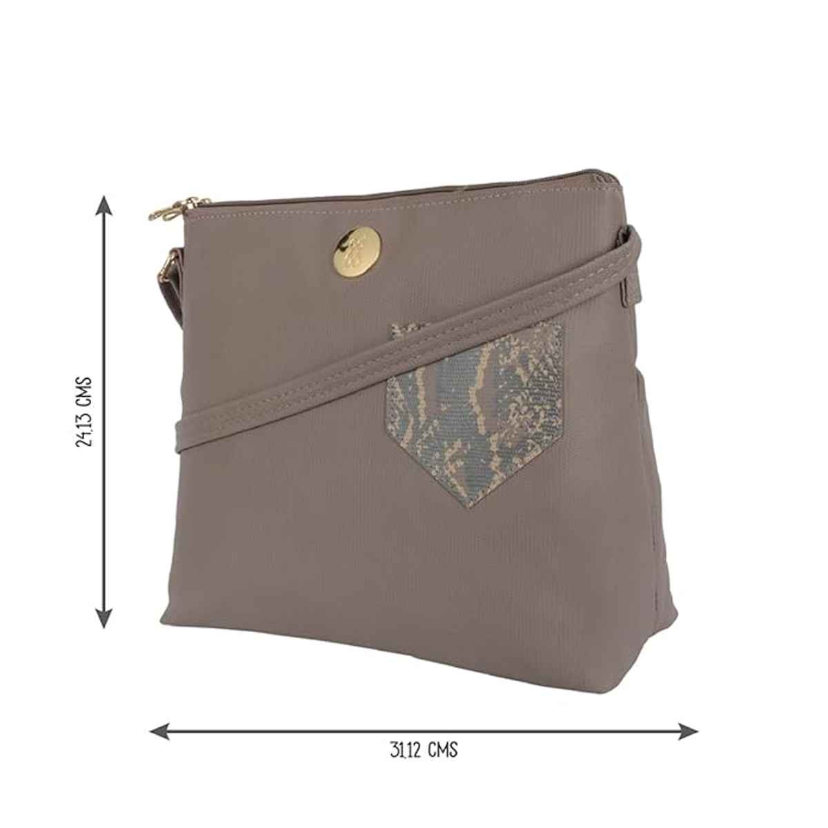 Baggit Women M1 Beige Satchel Bags
