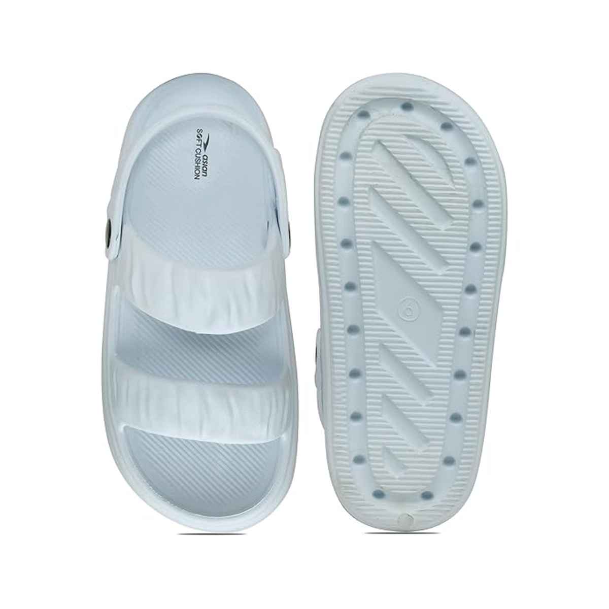 Asian Indigo-02 Women Clogs Sky Blue (Size-7)