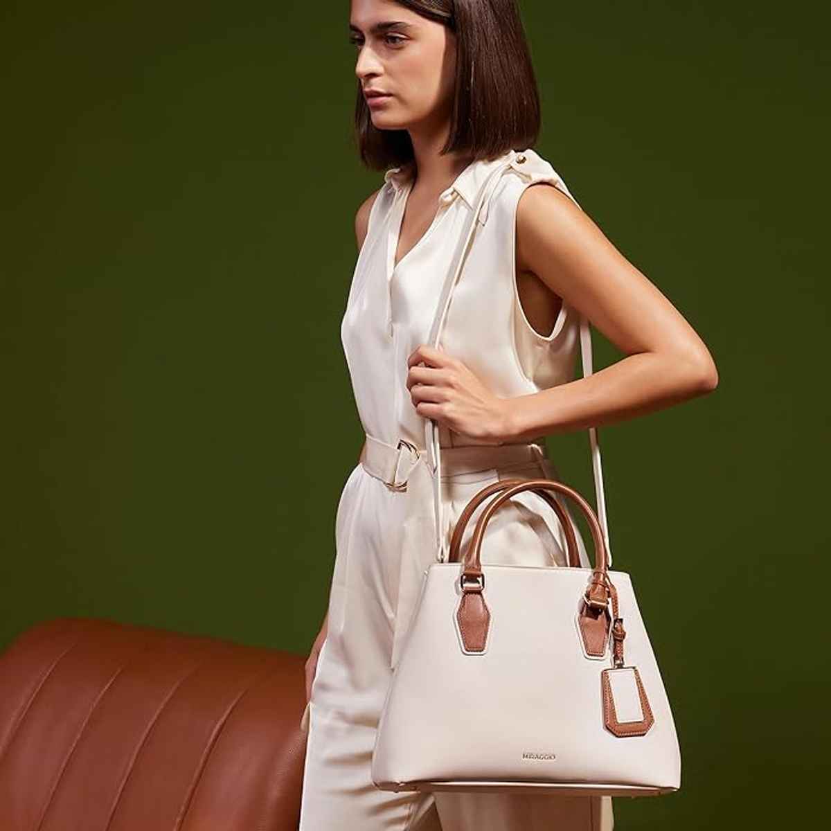 Miraggio Women's Handbag | (MHB0059SC-IV) | Olivia