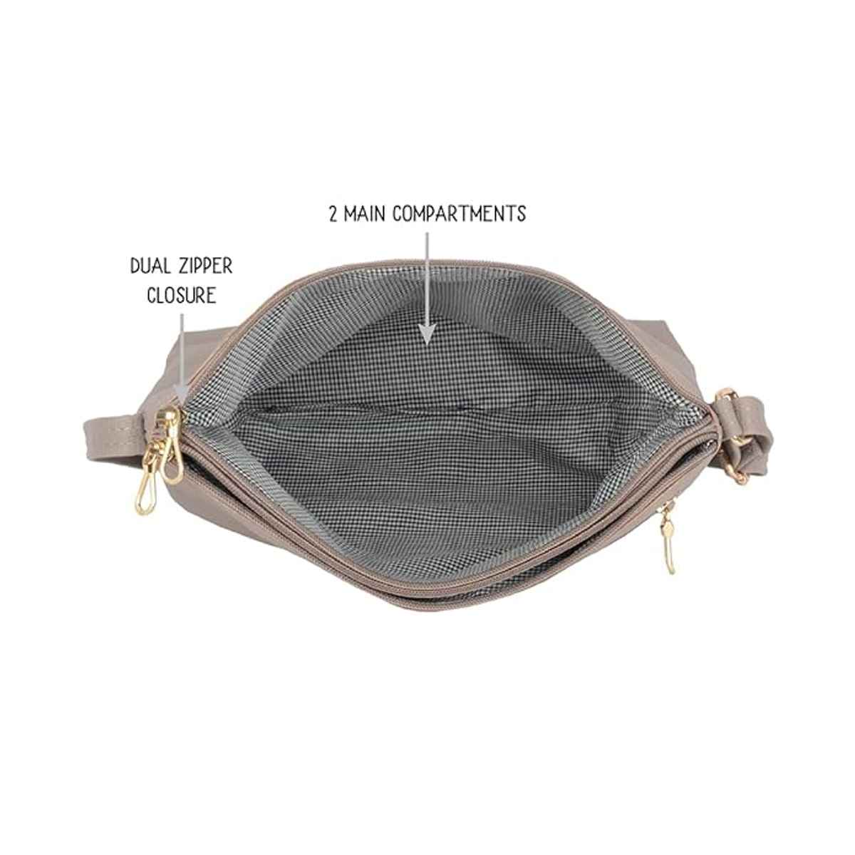 Baggit Women M1 Beige Satchel Bags