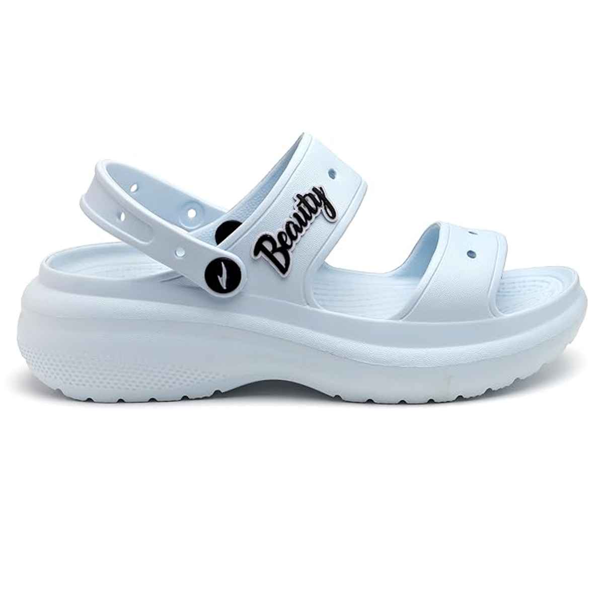 Asian Indigo-03 Women Clogs Sky Blue (Size-5)