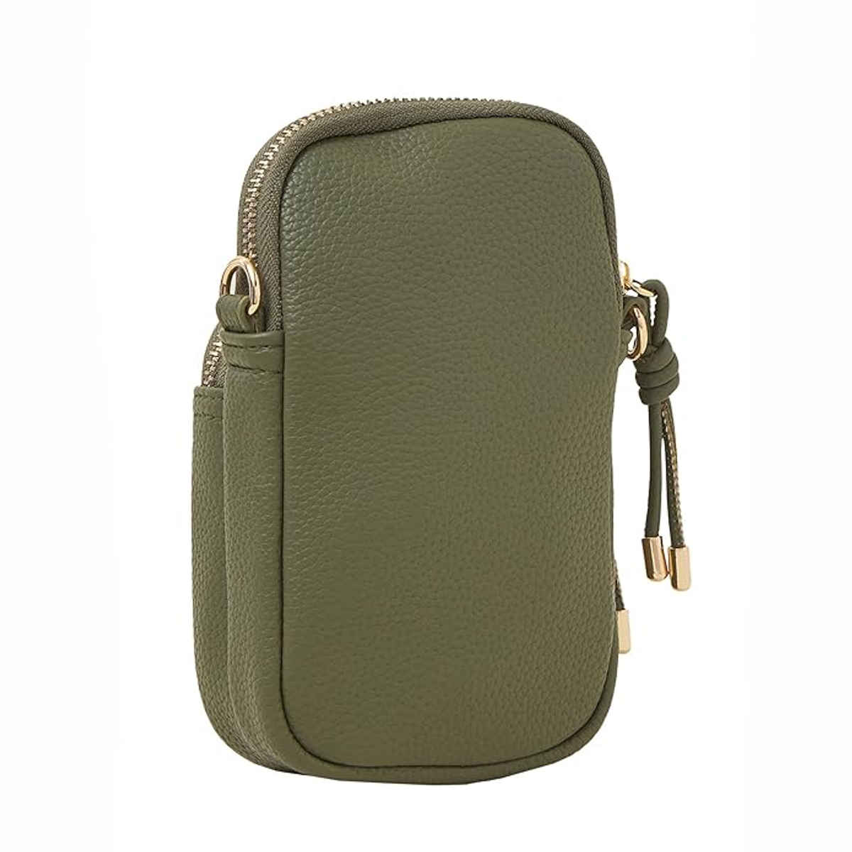 Accessorize London Women's Webbing Strap Phone Bag | Green