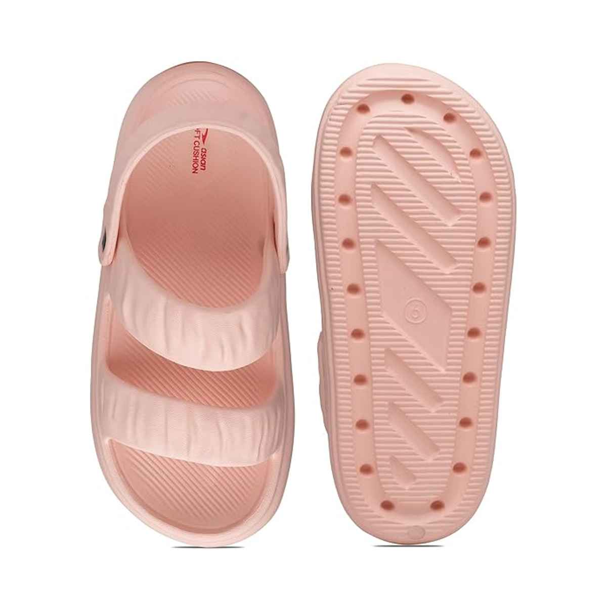 Asian Indigo-02 Women Clogs Baby Pink (Size-5)