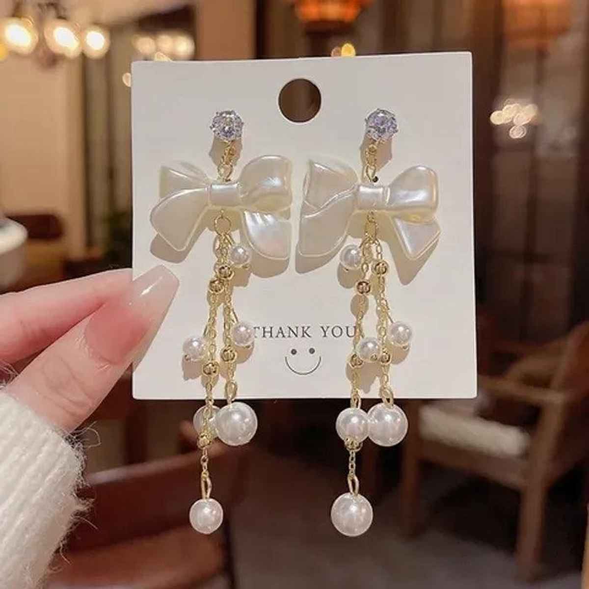 Estailo Fashion Women's Jewellery Earrings White One Size | E0001410