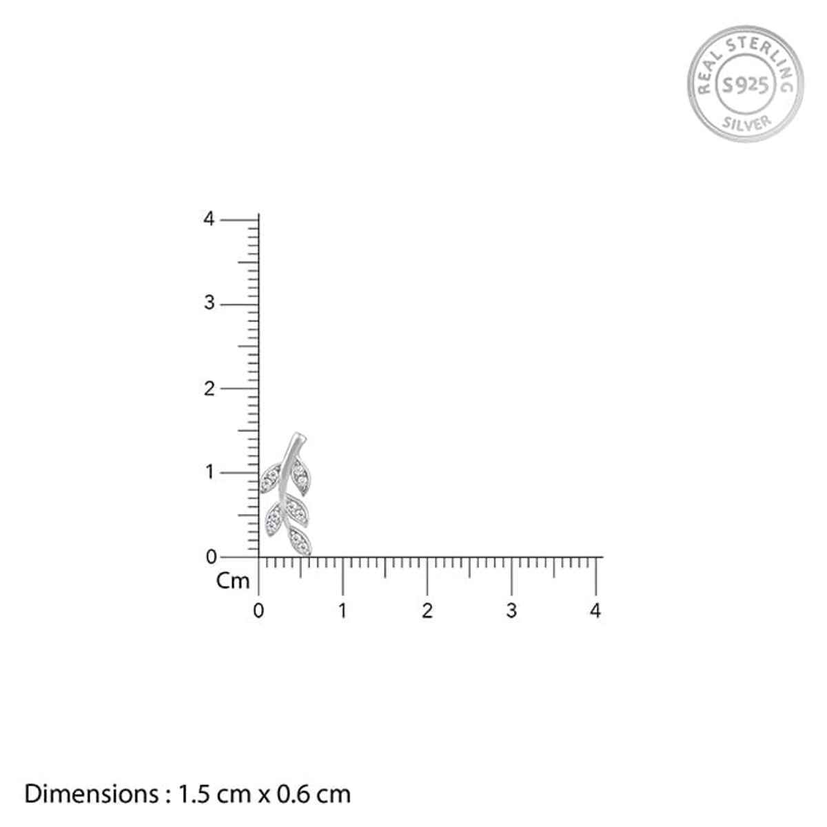 Giva Silver Leaf Earrings