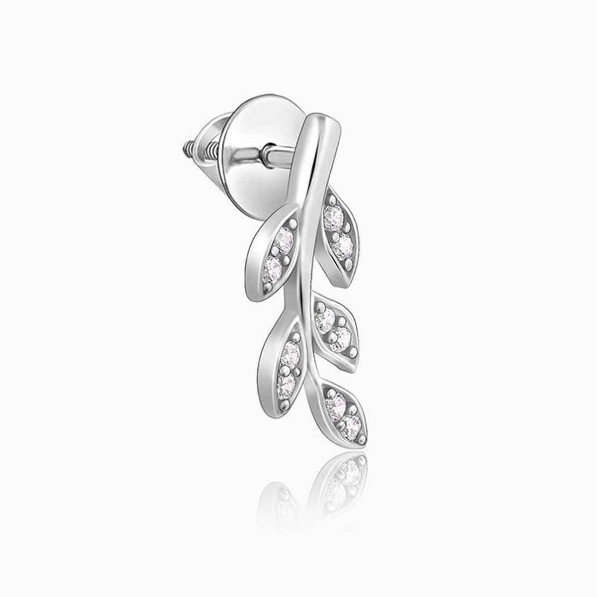 Giva Silver Leaf Earrings