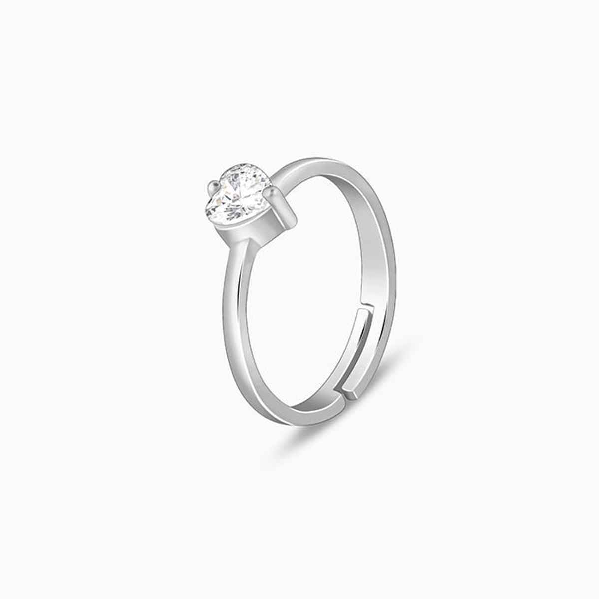 Giva Silver Passionate Love Ring