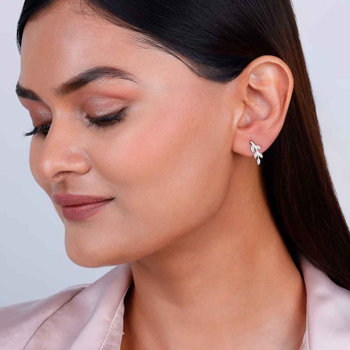 Giva Silver Leaf Earrings